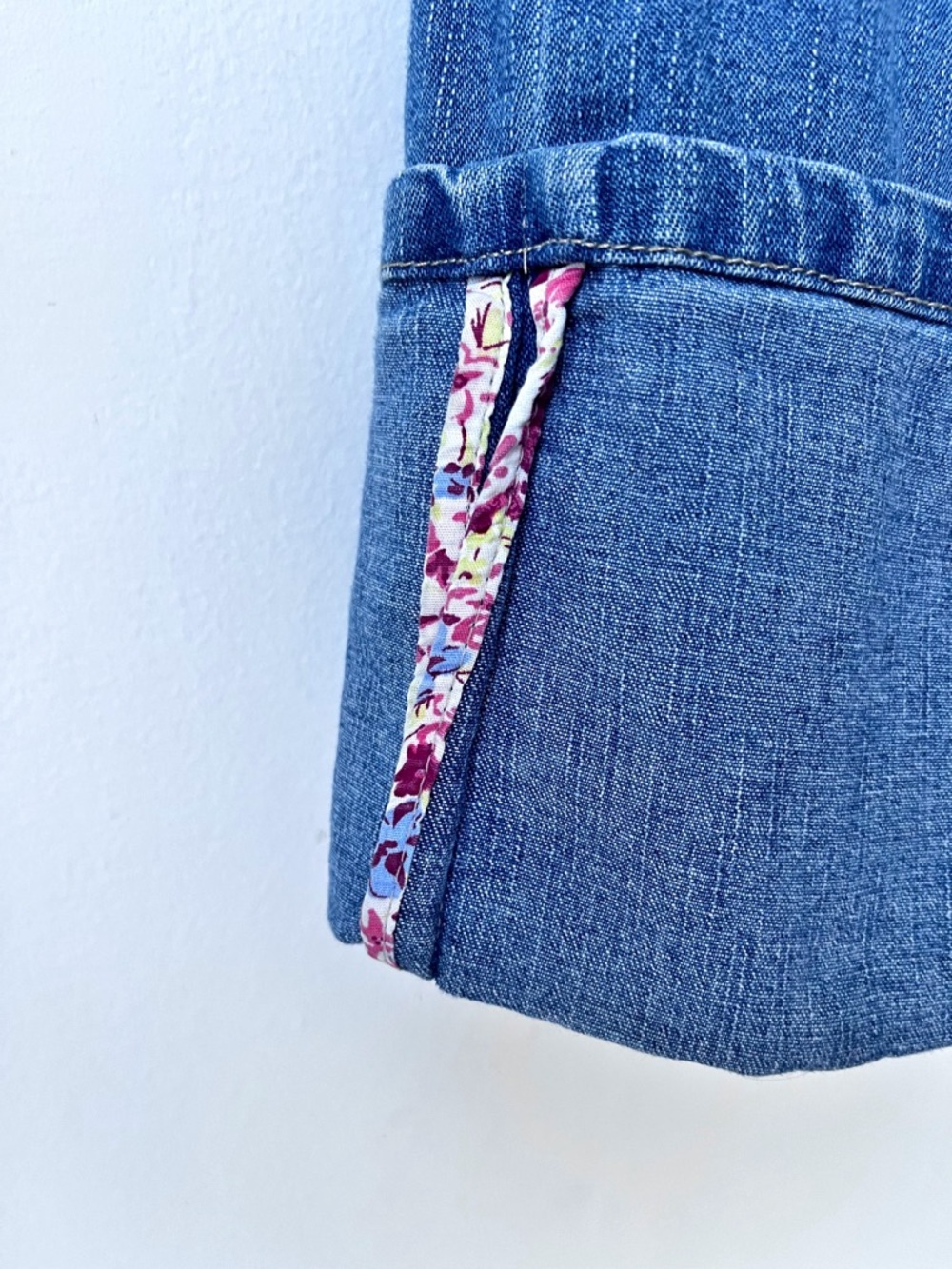 Vintage Field Gear Women’s Denim Blue Cropped Cuffed Jeans Sz 12 - Picture 6 of 10